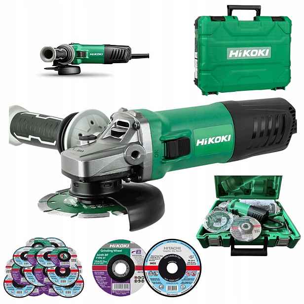 Sada Úhlová Bruska Bruska Hikoki G13SW2 Y4Z 1200 W 230 V 100 kotouč