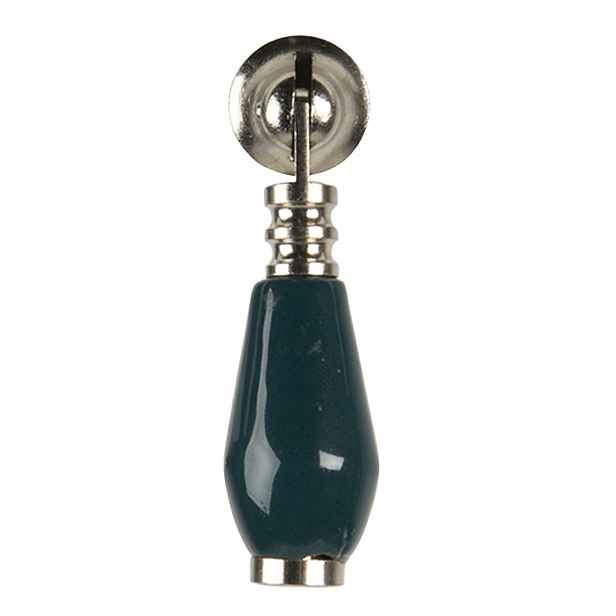 Tyrkysová keramická úchytka Doria - 2*6 cm Clayre & Eef