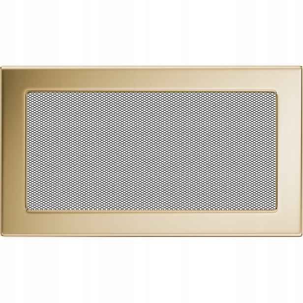 Ventilační mřížka do krbu 17x30 pozlacená