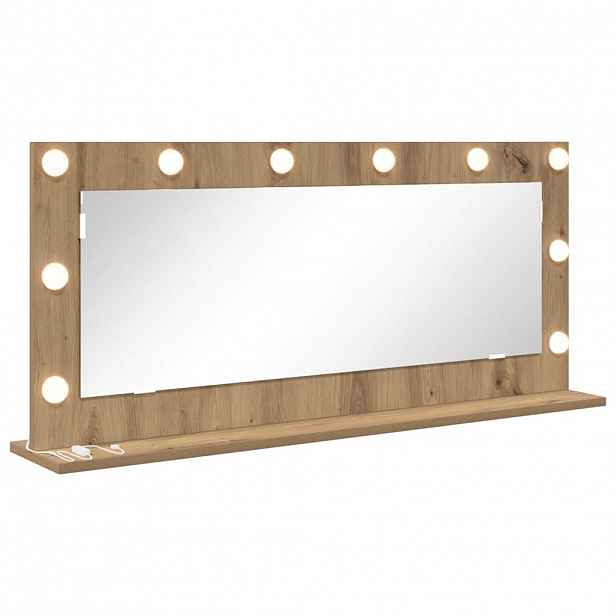 vidaXL Toaletní zrcadlo Artisanový dub 100 x 45 x 18 cm Obdélníkový