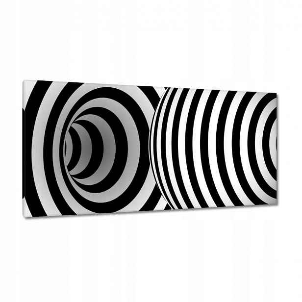 Obrazy 115x55 Abstrackja černobílá