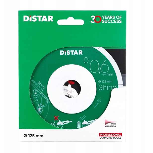 Diamantový Kotouč Pro Přesné Řezání 125X0,6X6X22,23 Distar 11127457030