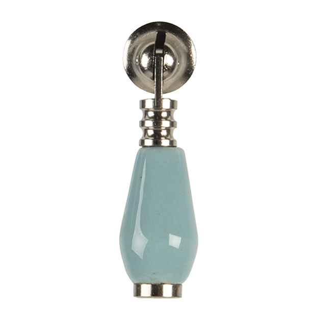 Modrá keramická úchytka Doria - 2*6 cm Clayre & Eef