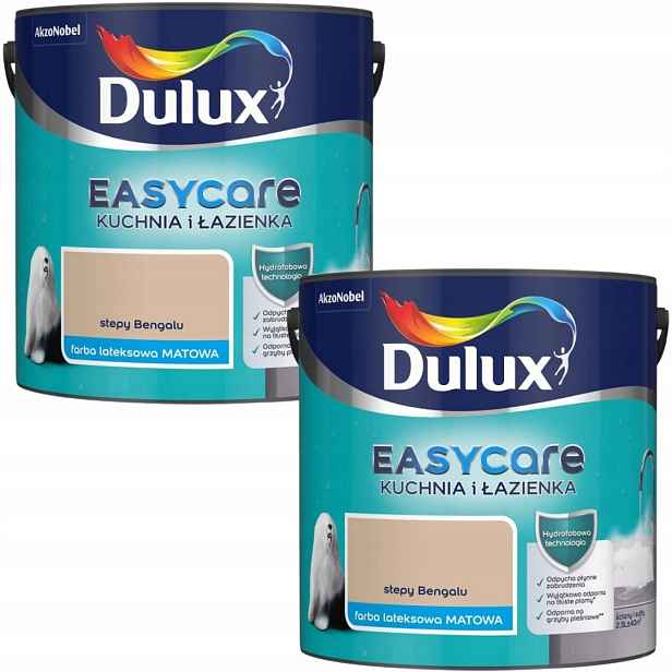 Set Dulux Easycare 2x2,5L Kuchyně&koupelna Barva Matná Stepy Bengalu 5L