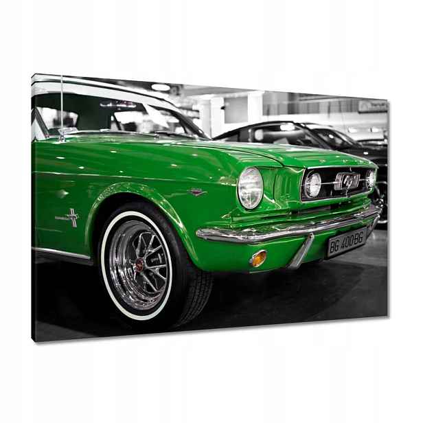 Obrazy 90x60 Zelený Ford Mustang