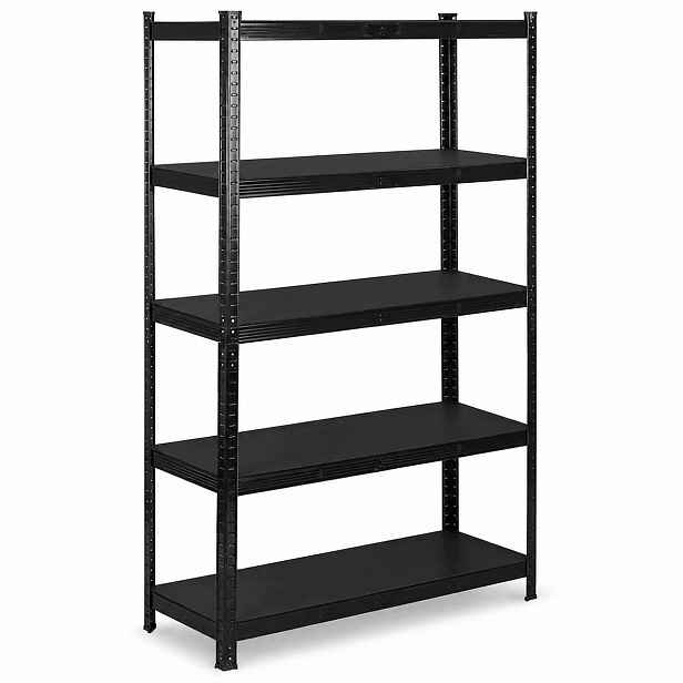 Högler Skladový Regál Kovový 5 polic Nosnost 875 kg 180x90x40 Černý