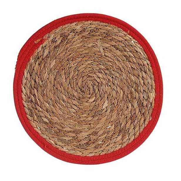 KINVARA Podložka na stůl z mořské trávy BLUEBO 35 cm hnědá