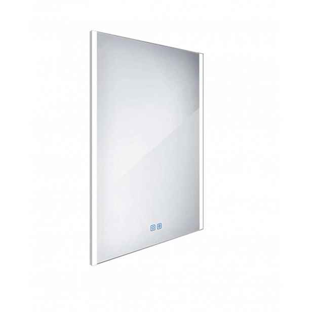Nimco - Zrcadlo s LED osvětlením, 60x80 cm, dotykový senzor, hliník ZP 11002VX