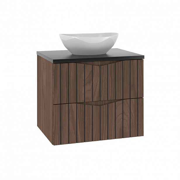 Petits-meubles UMYVADLO 60.6cm Siena Dřevo a černá