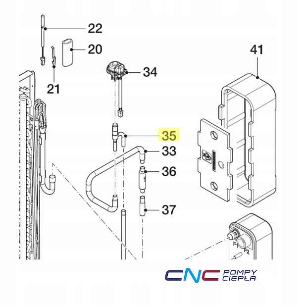 Vaillant 8000046371 Expanzní ventil aroTHERM tepelné čerpadlo