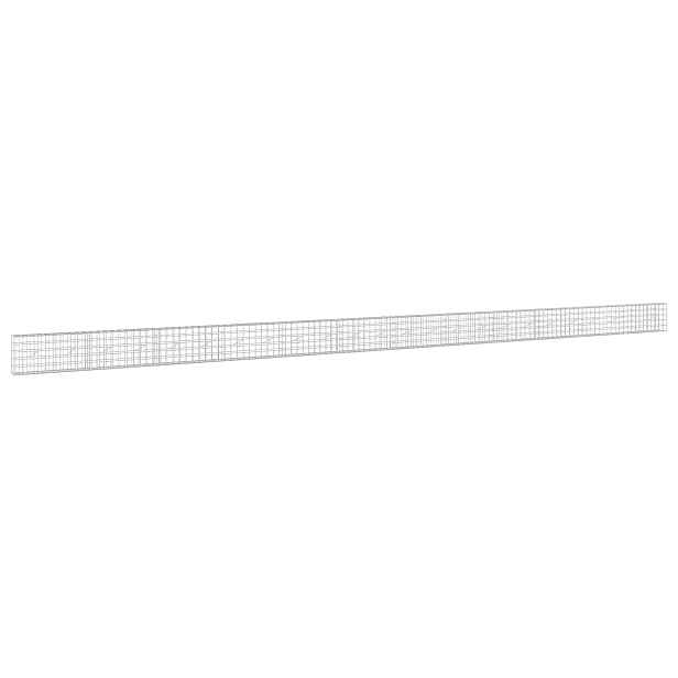 vidaXL Gabion s drátem 5 mm a síťkou 10x10 cm 1200x20x50 cm