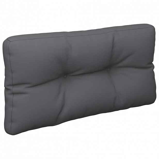 vidaXL Poduška na palety antracitová 70 x 40 x 12 cm textil