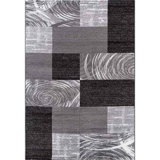 Kusový koberec Parma 9220 black, 200x290, šedá, chodba / předsíň, Ayyildiz