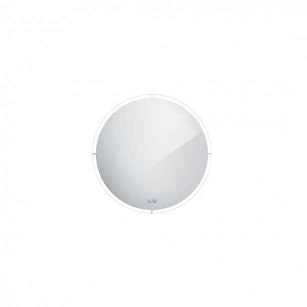Nimco - Zrcadlo s LED osvětlením, průměr 80 cm, dotykový senzor, hliník ZP 24002RVX