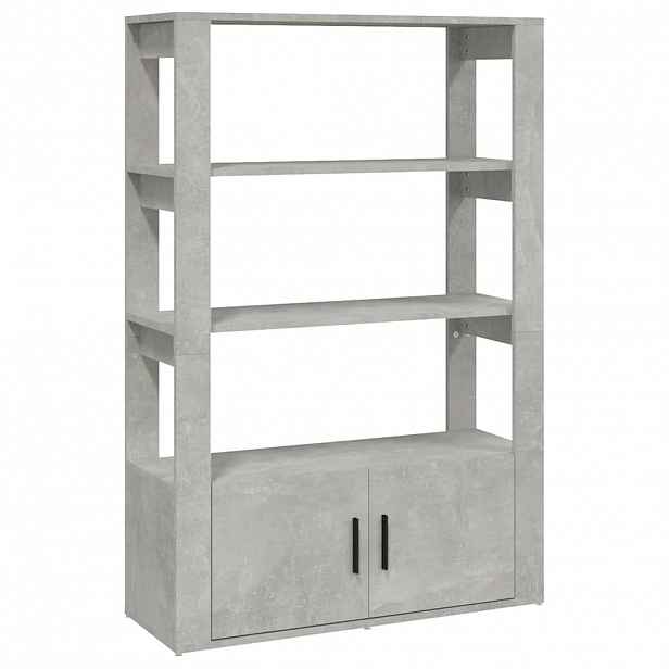vidaXL Příborník betonově šedý 80x30x119,5 cm kompozitní dřevo