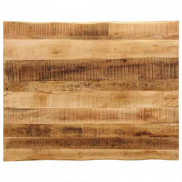 vidaXL Stolní deska živá hrana 90x80x3,8 cm masivní hrubý mangovník