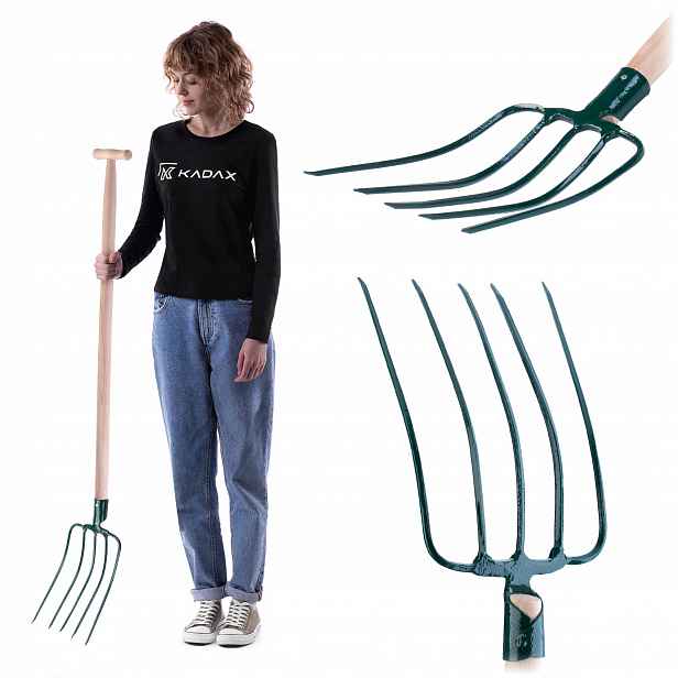 Vidle Na Hnoj Slámu Seno Zemědělské Zahradní 5 Zubé Kovové 132 cm