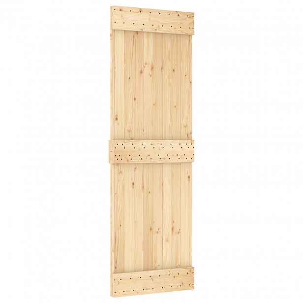 vidaXL Posuvné dveře NARVIK Přirozená a černá 70 x 210 cm (152,5 cm)