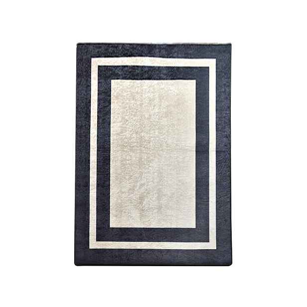 Conceptum Hypnose Koberec Black Frame 80x150 cm bílý/černý