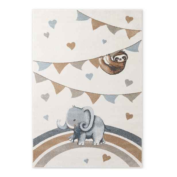 Krémový dětský koberec 160x230 cm Walk like an Elephant Rainbow Party – Villeroy&Boch