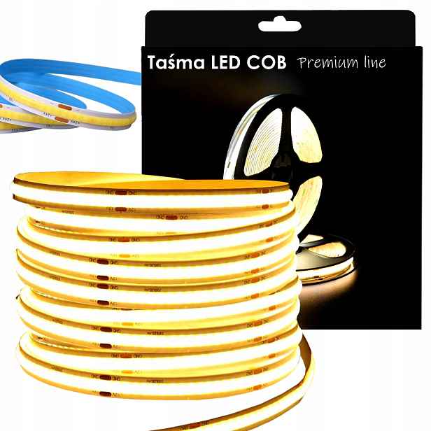 Led pásek Cob Premium 5 m 320 LED/m 3000K Bílý Teplý 770lm Extra Silná