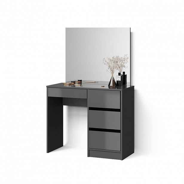 Livinity® TOALETNÍ STOLEK Imola Antracit 90 cm se zrcadlem