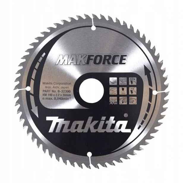 Makita B-32390 pilový kotouč 190mm*30mm 60WZ Hm (old=B-08551)