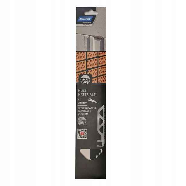 Pilový List pro šavlové pily 305 mm 2TPI betonu, cihly Norton 70184632242