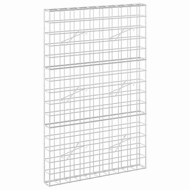 vidaXL Gabion s drátem 5 mm a síťkou 10x10 cm 100x10x150 cm