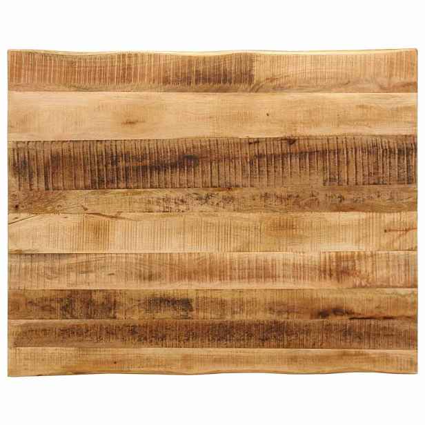 vidaXL Stolní deska živá hrana 100x80x3,8 cm masivní hrubý mangovník