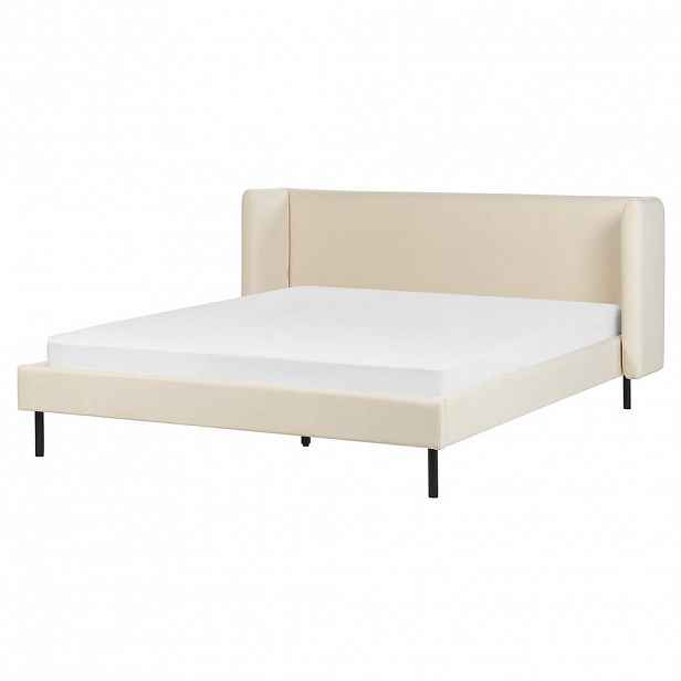 Beliani ČALOUNĚNÁ POSTEL 160/200 cm Světlá Béžová Arette