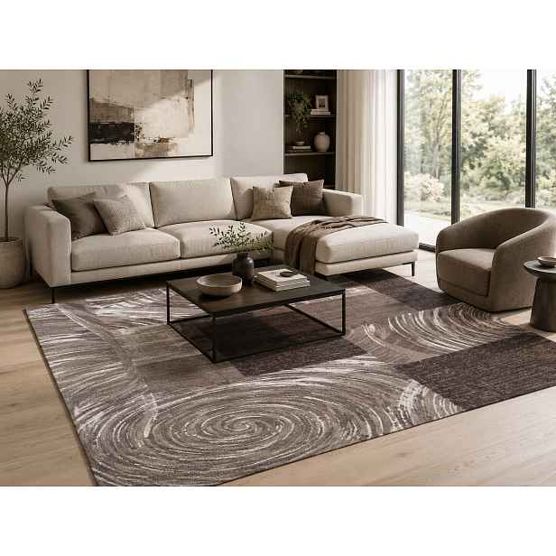Kusový koberec Parma 9220 brown, 80x300, hnědá, chodba / předsíň, Ayyildiz