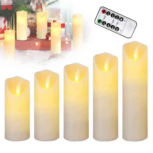 Led Svíčky, Bezplamenné Svíčky, Sada 5 Kusů Sada