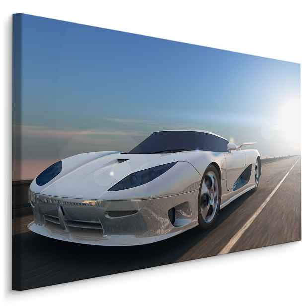 MyBestHome BOX Plátno Bílé Sportovní Auto Varianta: 70x50