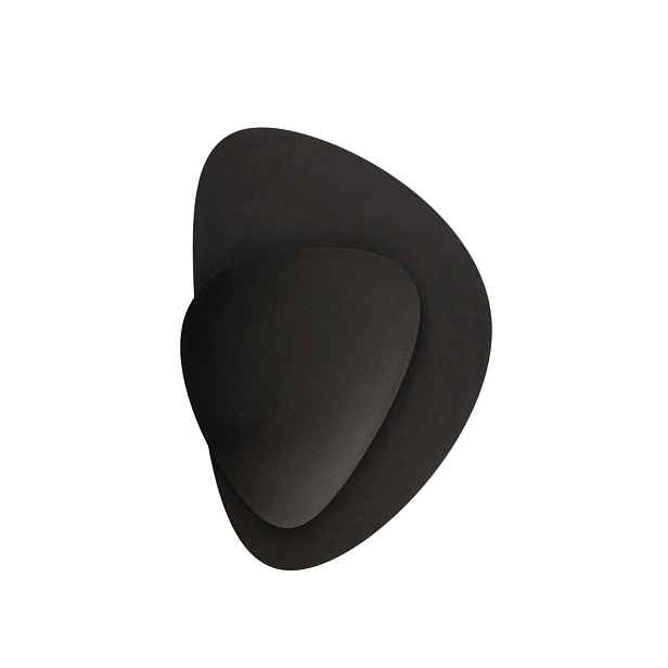 Nástěnná lampa Pedra Černá Kov Integrovaná Led 7W Teplá bílá Sigma Lighting