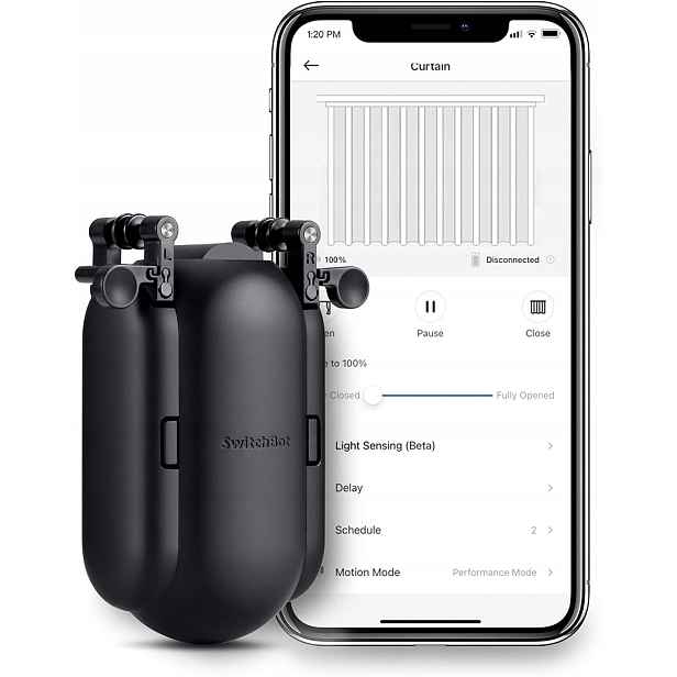 Systém Pro Záclony Switchbot Curtain Motor ovladač Bluetooth I Rail