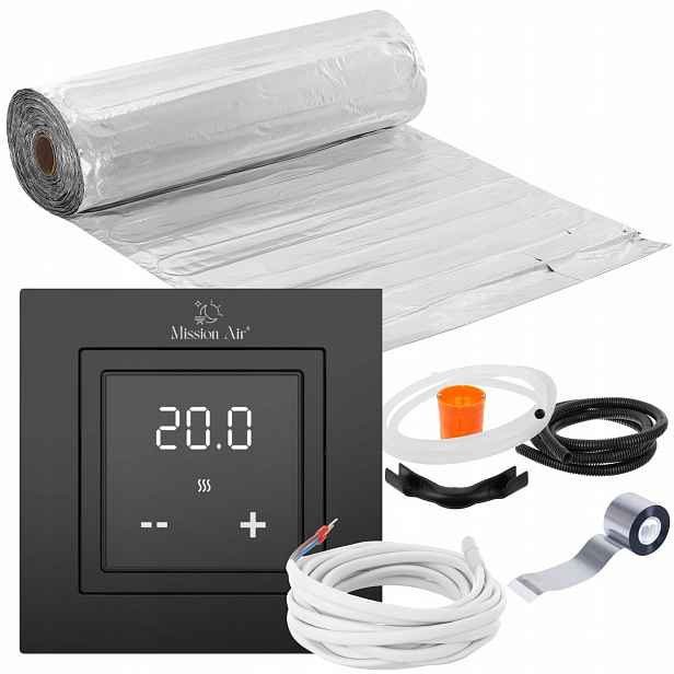 Set Vyhřívací Podložka topná Mission Air pod panely MAL-160W/m² 2m² LCD