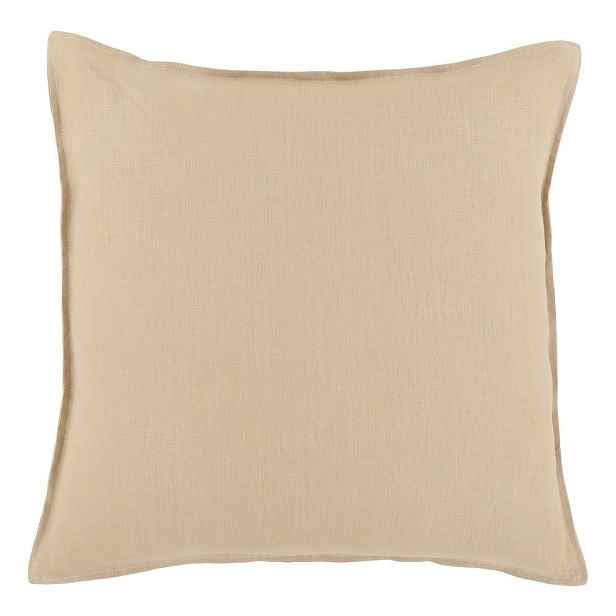 Béžový lněný povlak na polštář Aix - 50*50 cm Chic Antique