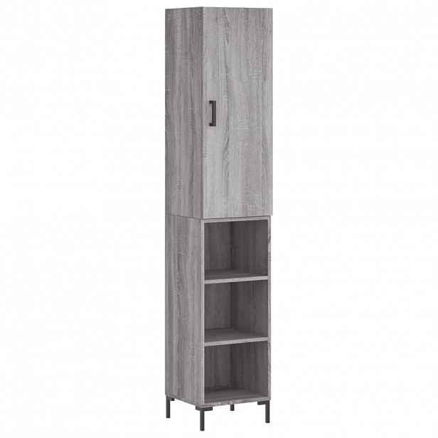 vidaXL Skříň highboard šedá sonoma 34,5 x 34 x 180 cm kompozitní dřevo
