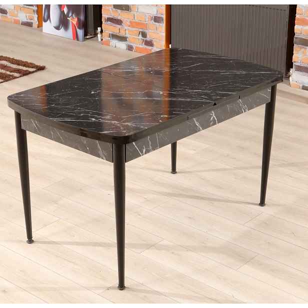 Extendable Dining Table Trend Bendır - Black, White