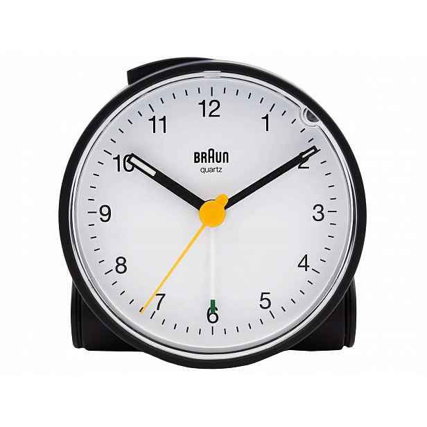 Klasický Budík Braun BC01BW, Alarm, Podsvícení