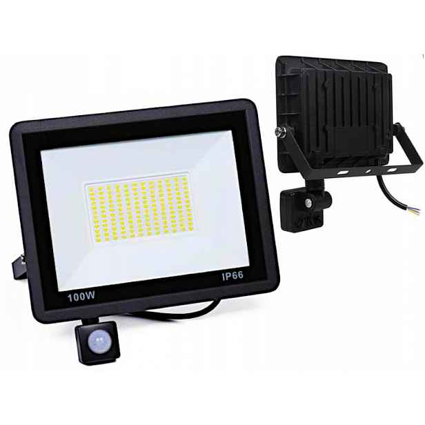 Lampa Halogenový venkovní reflektor 100 W IP65 Snímač pohybu soumraku