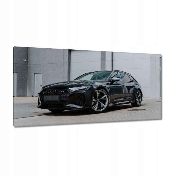 Obrazy 115x55 Černý automobil Audi