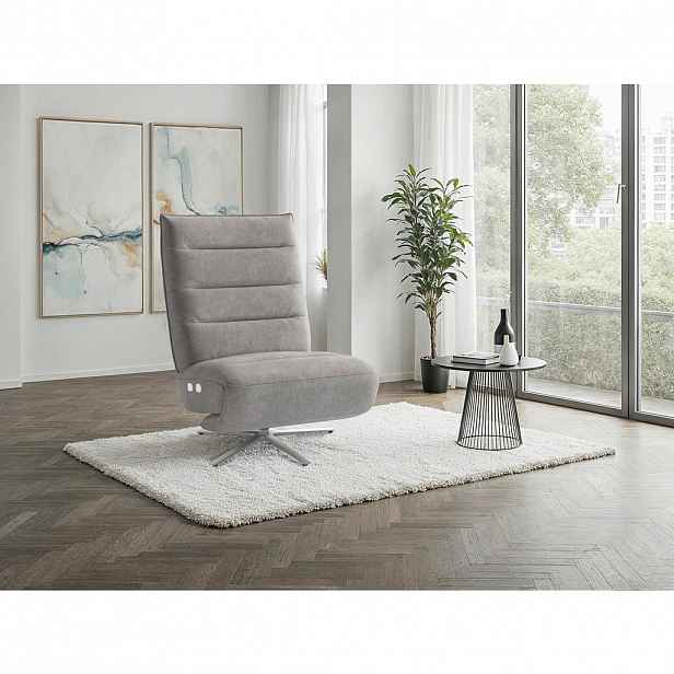 Sit & More RELAXAČNÍ KŘESLO, textil, šedá