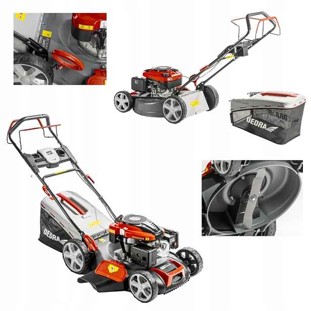 Benzínová sekačka s pojezdem a nastavením 51cm 3,5 kW Dedra DED8725-51L1