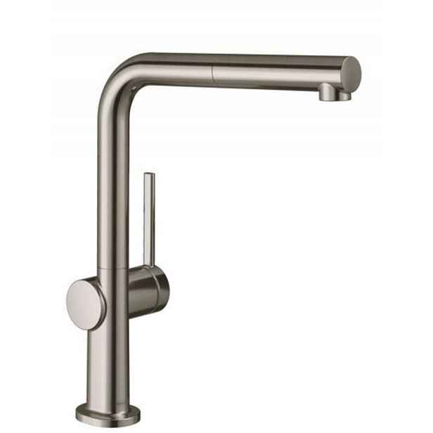 Hansgrohe M54 - Dřezová baterie Talis s výsuvnou koncovkou, sBox, vzhled nerezu 72809800