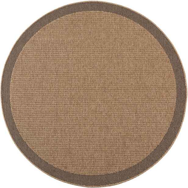 Hnědý kulatý vnitřní a venkovní koberec ø 160 cm Timber 1402 – Ayyildiz Carpets