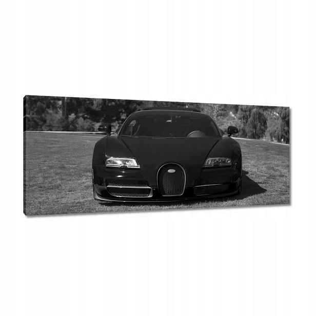 Obrazy 100x40 Černé Bugatti Auto
