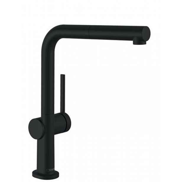 Hansgrohe M54 - Dřezová baterie Talis s výsuvnou koncovkou, sBox, matná černá 72809670
