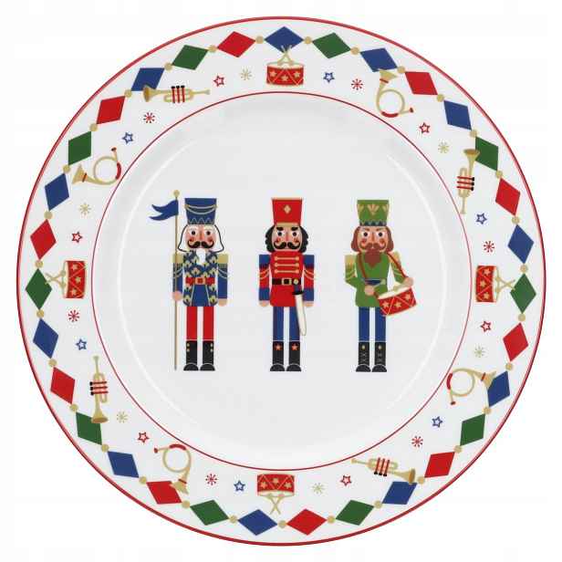 Kulatý servírovací podnos 31 cm The Christmas Band Rose&Tulipani